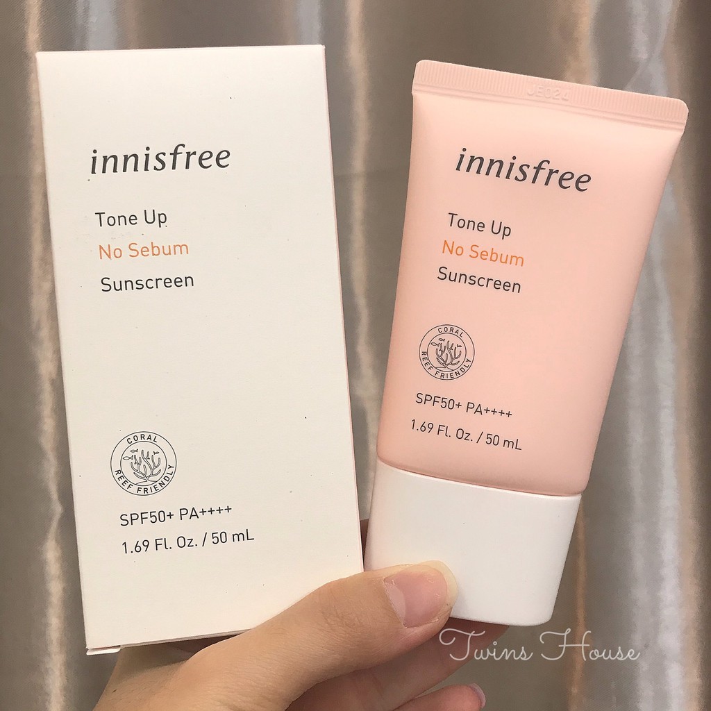 Kem Chống Nắng Kiềm Dầu Lên Tone Da Innisfree Tone Up No Sebum Sunscreen