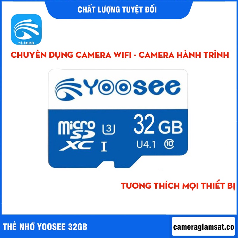 [FREESHIP💖]Thẻ nhớ 64Gb/32Gb Yoosee U3, Class 10 - Chuyên dụng Camera ip, camera hành trình, Tương thích mọi thiết bị