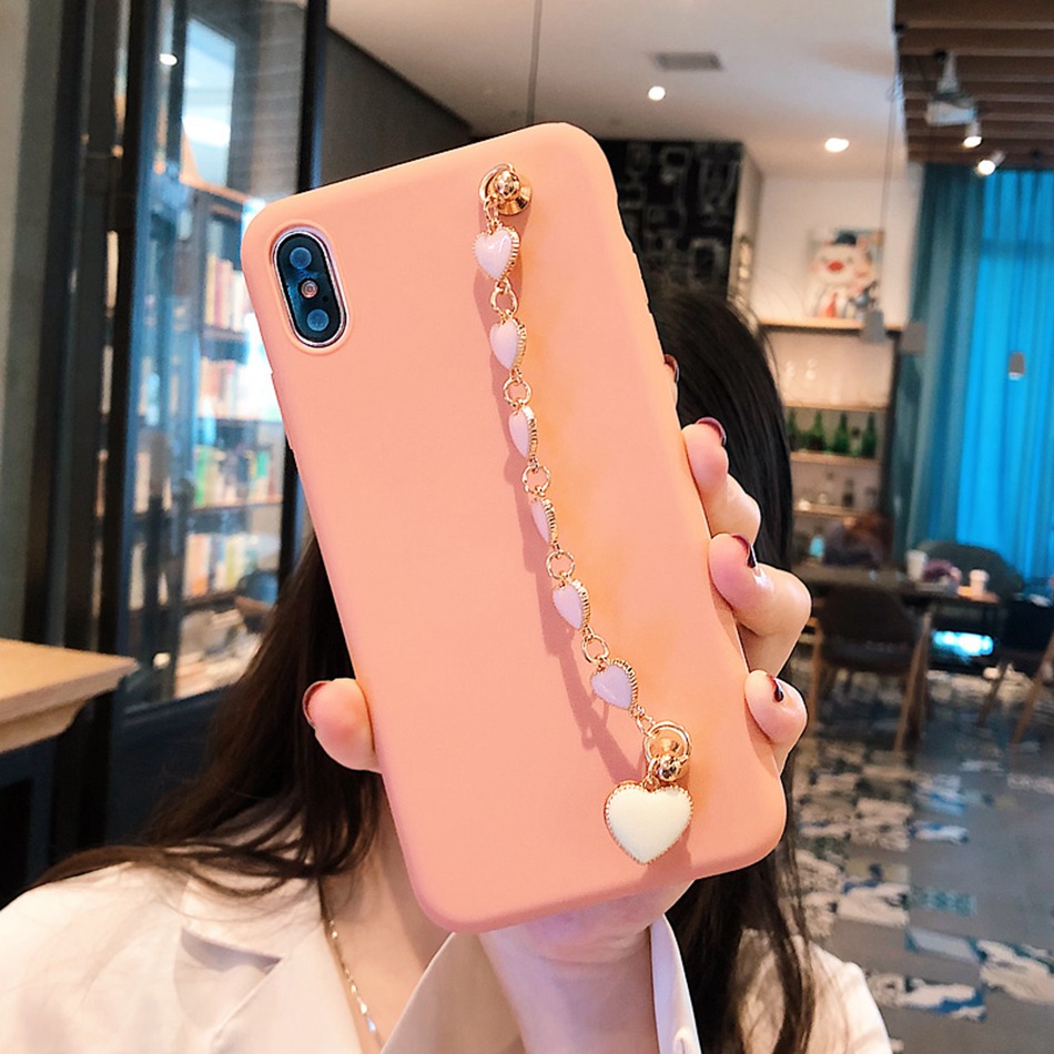 Ốp Điện Thoại Silicon Mềm Có Dây Đeo Tay Cho Samsung Galaxy A14 A04 A13 A23 A53 A73 A33 S22 S23 S21
