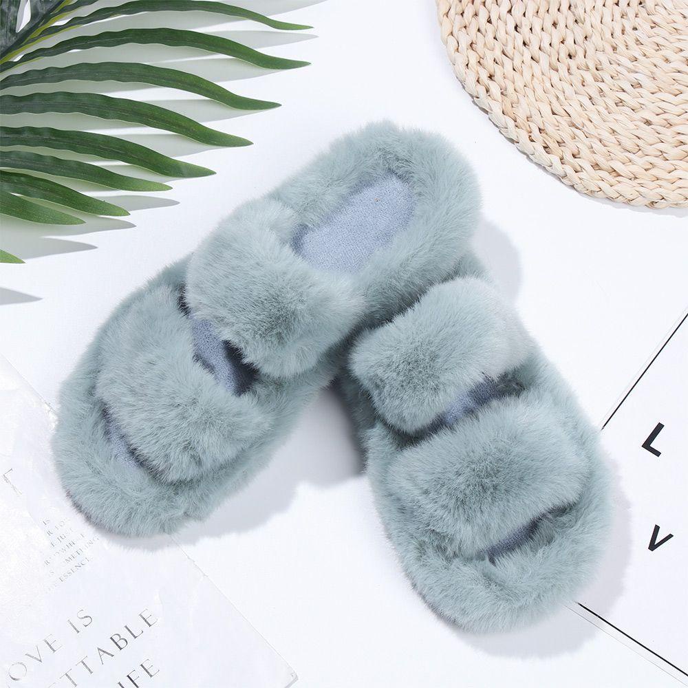 LAY Dép Bông Đi Trong Nhà Chống Trượt Giữ Ấm Cho Mùa Đông