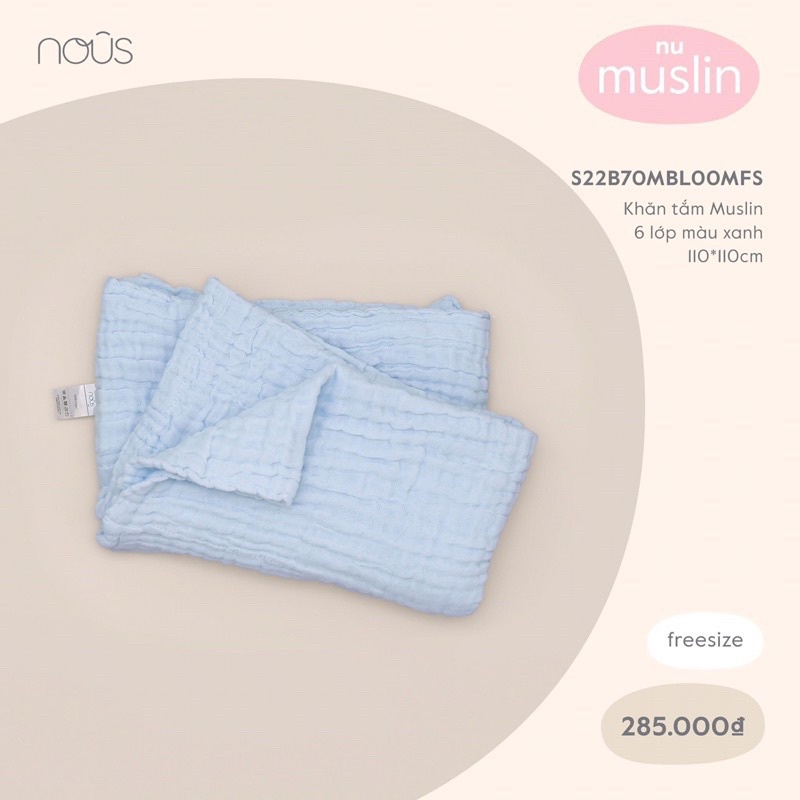 Khăn tắm Muslin cao cấp 6 lớp