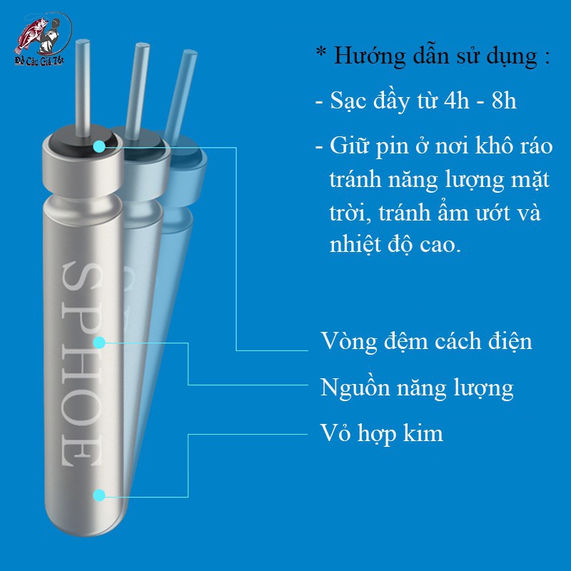 [Chất Lượng] Sạc Pin Câu Đài, Sạc Pin CR425 Cao Cấp