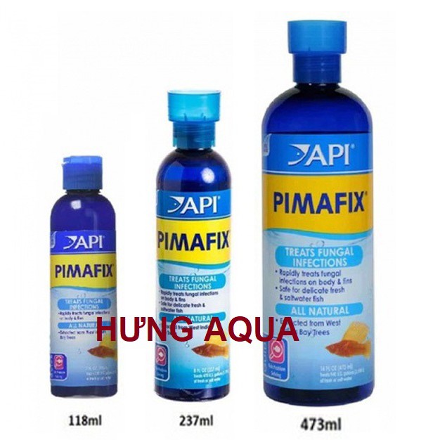 Bộ đôi dung dịch Kháng Khuẩn Melafix và Pimafix API - chữa bách bệnh cho cá cảnh, cá Koi, cá Rồng (chính hãng)