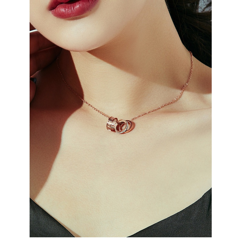 Dây chuyền vòng cổ nữ titan lòng nhẫn X5-205-2 - CAM KẾT KHÔNG GỈ, KHÔNG BAY MÀU - BẢO HÀNH 12 THÁNG