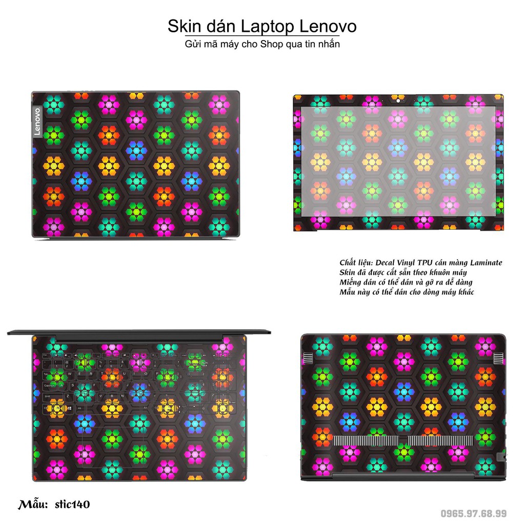 Skin dán Laptop Lenovo in hình Hoa văn sticker _nhiều mẫu 23 (inbox mã máy cho Shop)