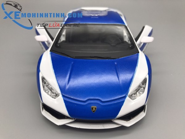 Xe Mô Hình Lamborghini Huracan Lp610-4 Police 1:24 Maisto (Trắng Xanh)