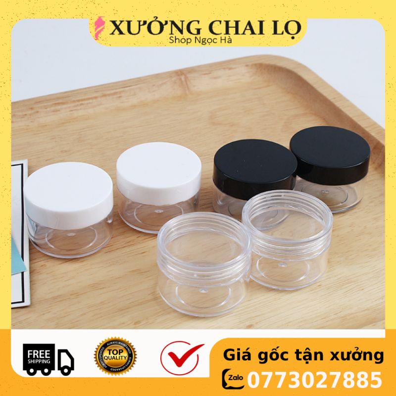 Hủ Chiết Mỹ Phẩm ❤ GIÁ RẺ NHẤT ❤ Hủ Đựng Kem Tròn 5g,10g,20g,30g,50g,100g, phụ kiện du lịch