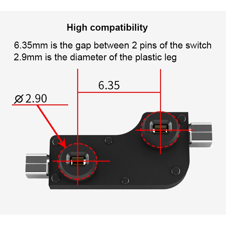 Ổ Cắm PCB CPG Chuyên Dụng Chất Lượng151101Bàn Phím Cơ S11 Dành Cho Gateron Outemu Cherry MX