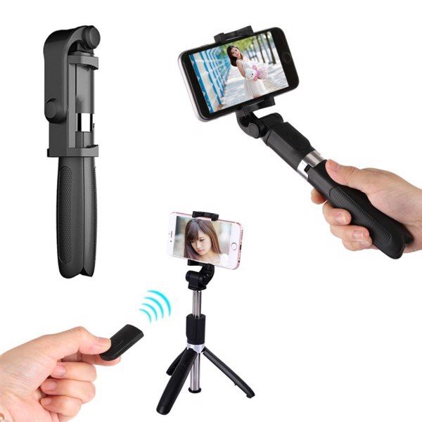 [FREESHIP] GẬY CHỤP HÌNH BLUETOOTH KIÊM TRIPOD 3 CHÂN L01 - L02