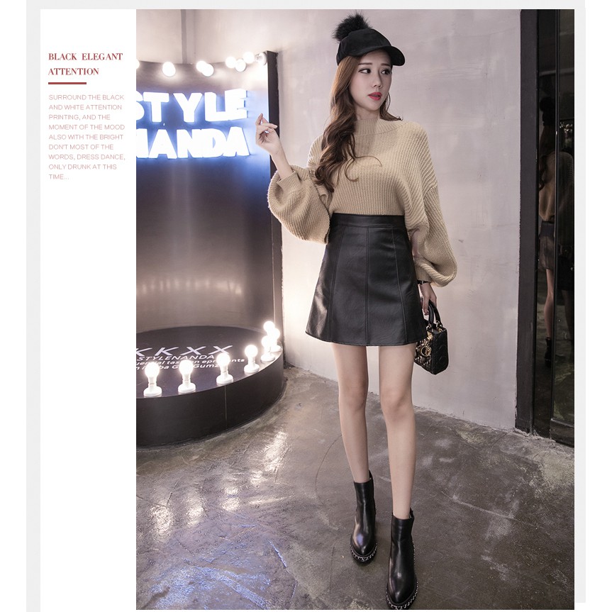 [Hàng order] Chân váy da chữ A - [CÓ ẢNH THẬT Ở CUỐI] | BigBuy360 - bigbuy360.vn