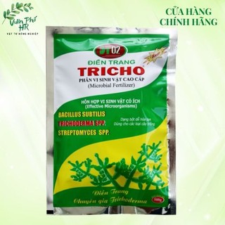 Phân vi sinh vật Tricho 500g - Nấm đối kháng Trichoderma - Chế phẩm men vi sinh
