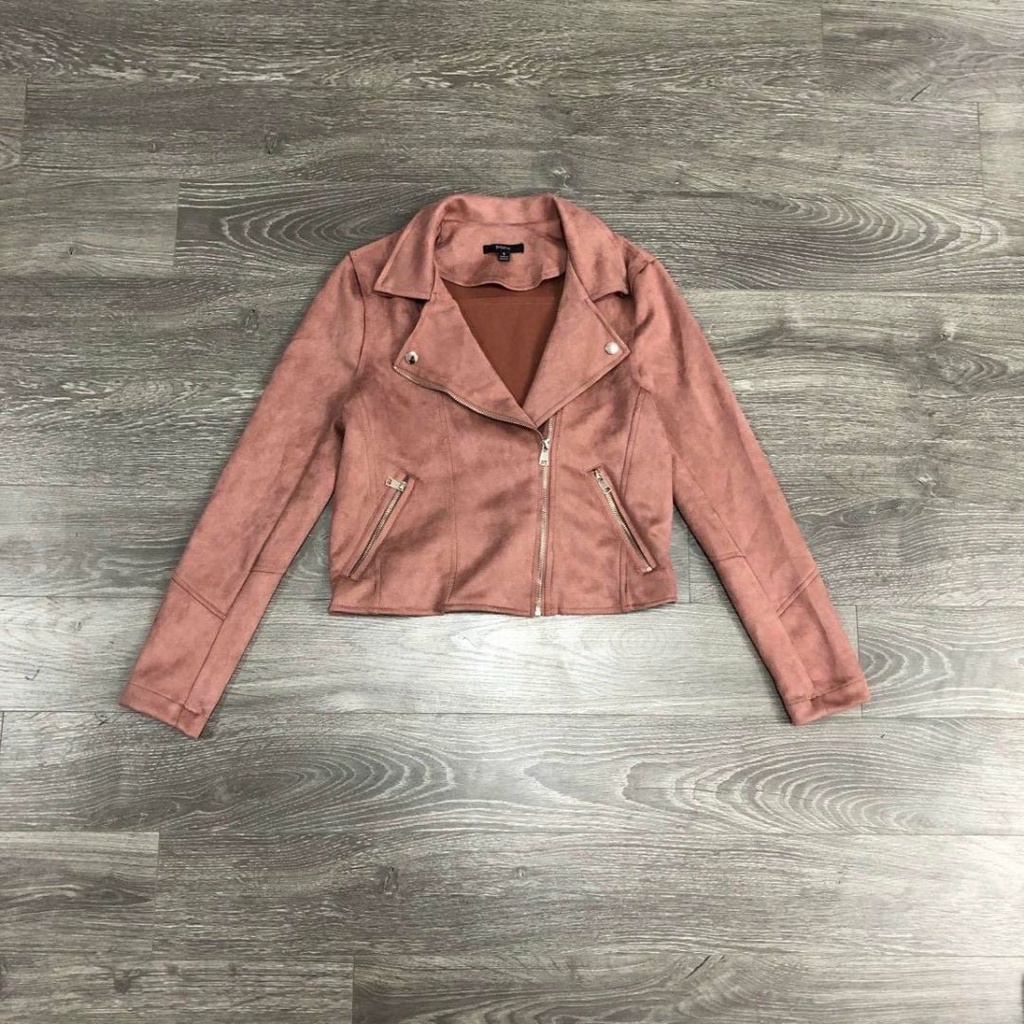 Áo Khoác Da Lộn Nữ BLASHE Hàng VNXK