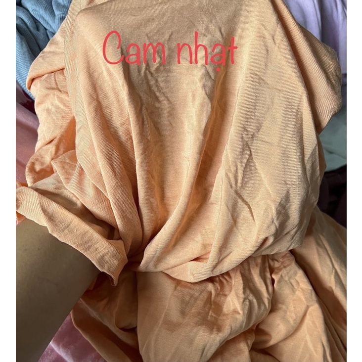 Vải thun lụa 100% Cotton Co dãn 4 chiều