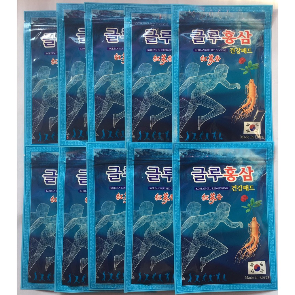 Cao dán hồng sâm xanh 20 MIẾNG Hàn Quốc