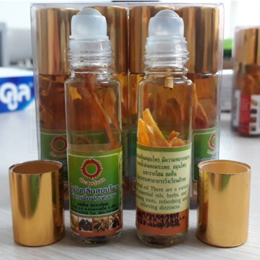 Dầu sâm thảo dược Green Herb Oil Thái Lan 8ml💖 FREESHIP💖 dầu thảo mộc thái lan