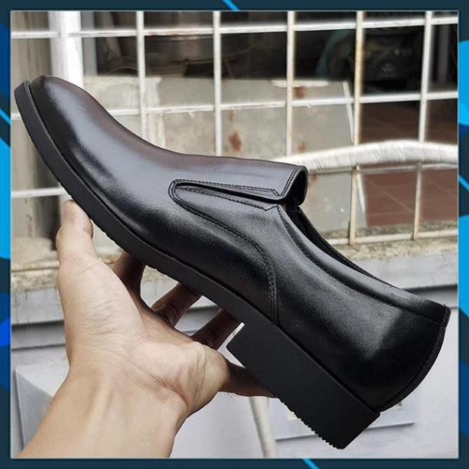 Giày Tây Nam công sở Da Mềm - GIÀY LƯỜI - Đế Cao Su Mềm - bảo hành 12t - cs bu trơn