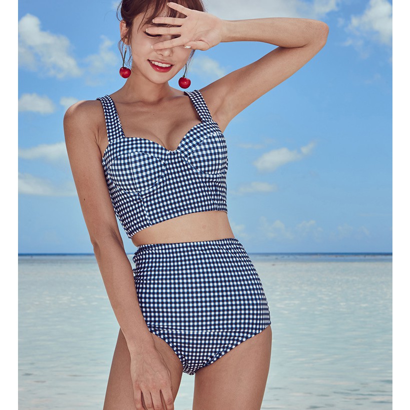 [THANH LÝ] Bộ Đồ bơi Bikini 2 mảnh Caro 9122 [Set Áo bra và quần lót] - CoCo Bikini | BigBuy360 - bigbuy360.vn