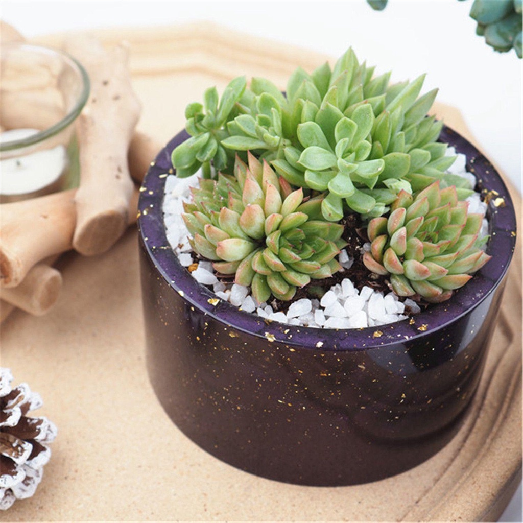Khuôn Nhựa Resin Làm Chậu Hoa / Trang Sức Thủ Công 1 Cái
