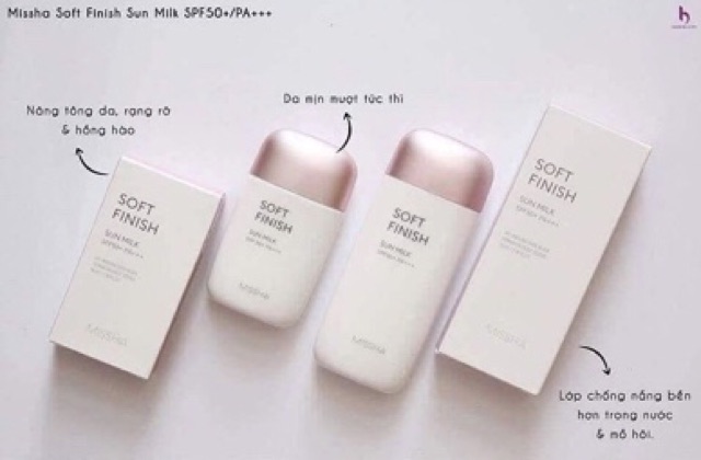 KEM CHỐNG NẮNG MISSHA SOFT FINISH SUN MILK SPF 50+ PA+++