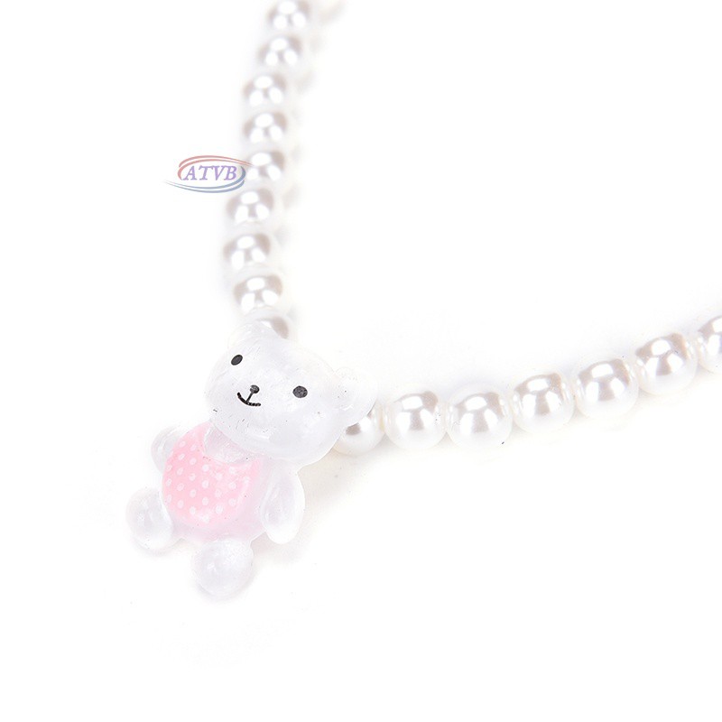 Bộ dây chuyền , vòng tay và nhẫn đính ngọc trai xinh xắn cho bé gái