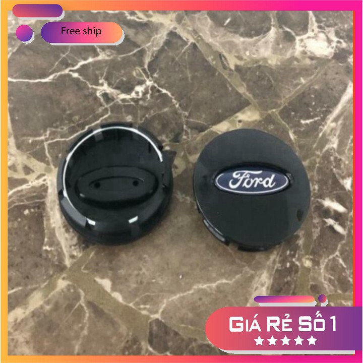 Logo chụp mâm BVBánh xe ô tô Ford đường kính 65mm FORD-65 BVB