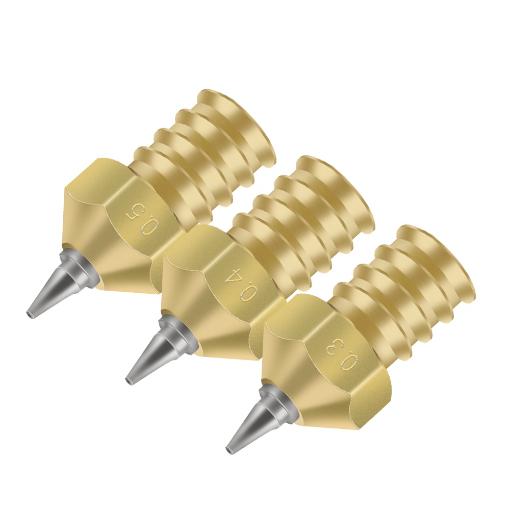 Đầu Phun Sơn 3D 0.2/0.3/0.5mm Kèm Vòi Cho V6 Hotend 1.75mm