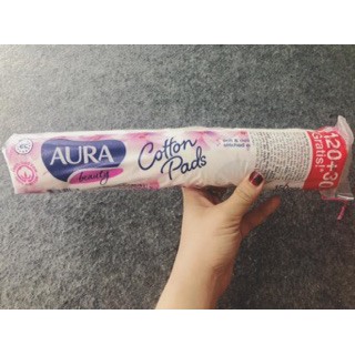 Bông tẩy trang Aura Beauty Cotton Pads 150pcs