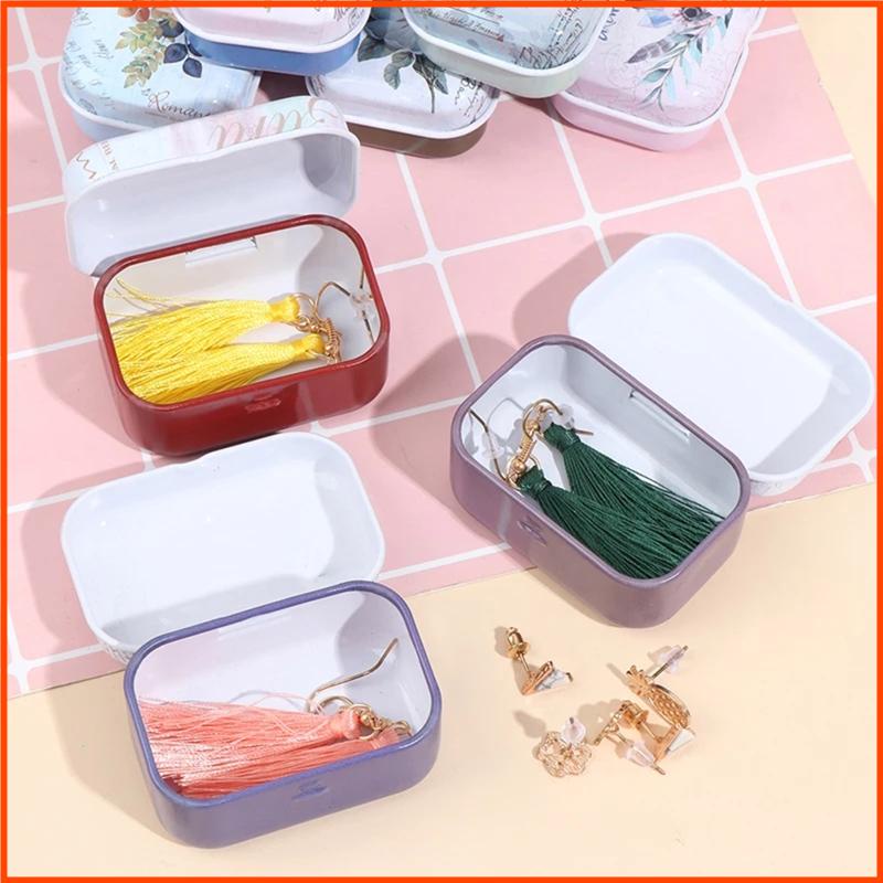 Hộp Thiếc Mini Hình Chữ Nhật Dễ Thương Đựng Đồ Trang Trí Tiệc Cưới