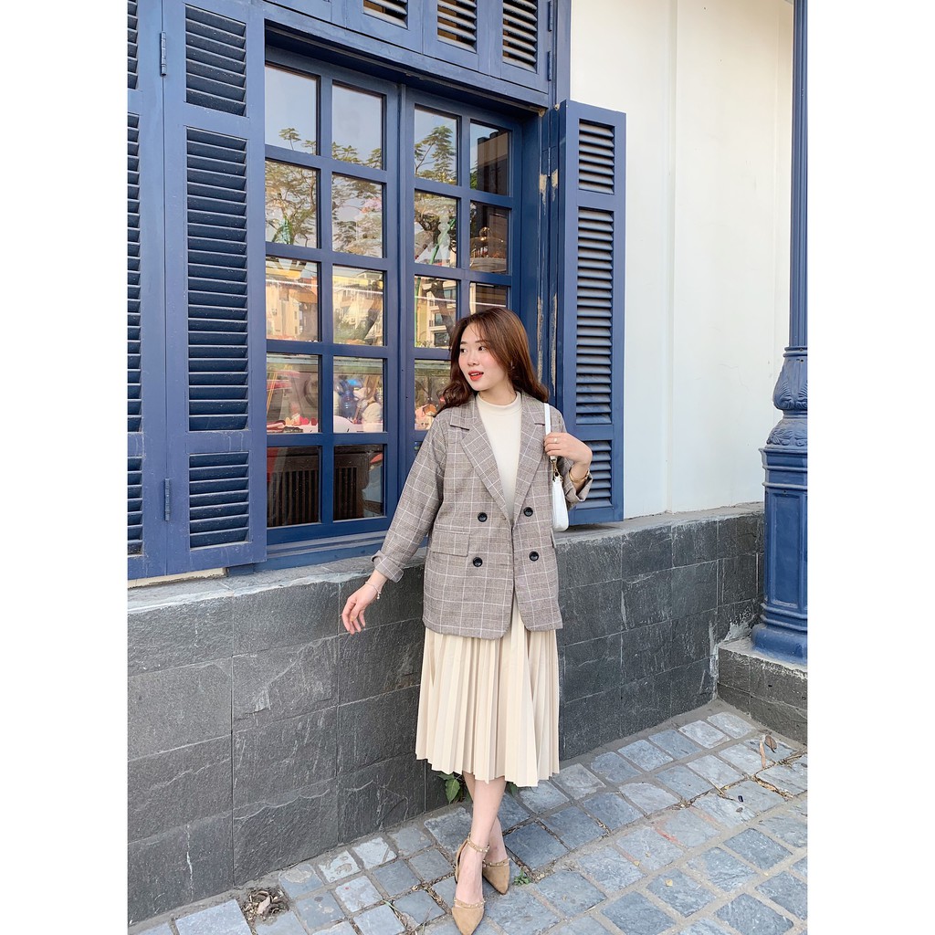 4 khuy nắp túi kẻ ô | BigBuy360 - bigbuy360.vn