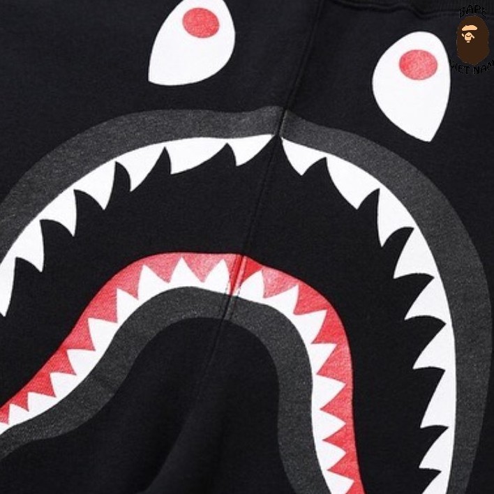 Short Bape Double Shark black, Quần đùi Bape Cá Mập Shark SS2020 Bape Việt Nam