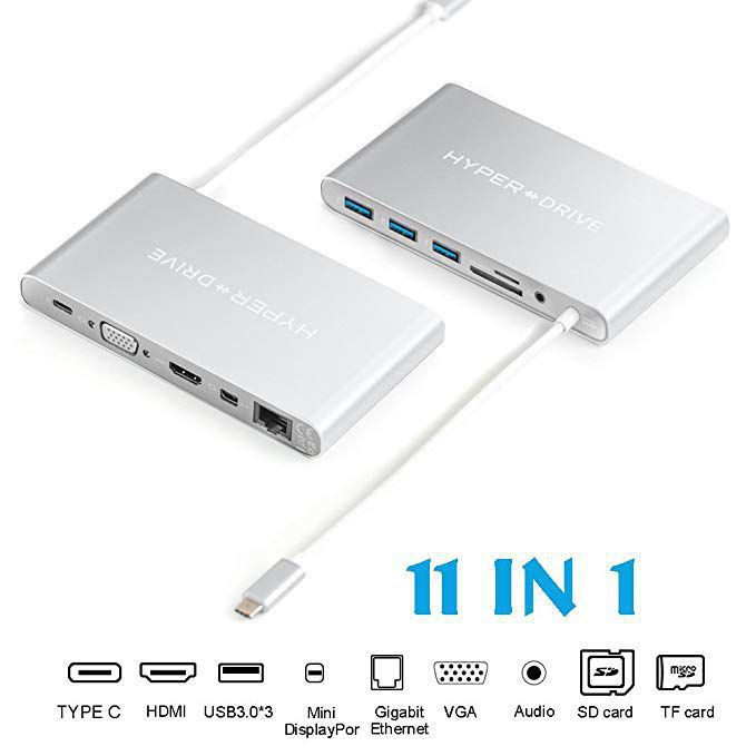 HyperDrive DRIVE Ultimate USB-C Hub Full Cổng Hàng Chính Hãng