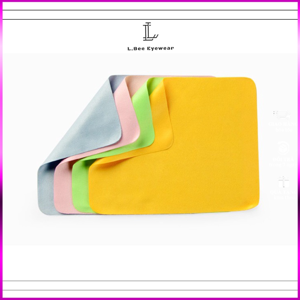 Khăn lau mắt kinh chuyên dụng cao cấp vải dày mịn L.BEE EYEWEAR tăng thời gian sử dụng của mắt kính