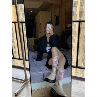 BOOTS DA HOẠ TIẾT | Ảnh thật
