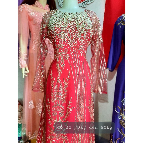 Áo dài kim sa có các zise .....................................................................................