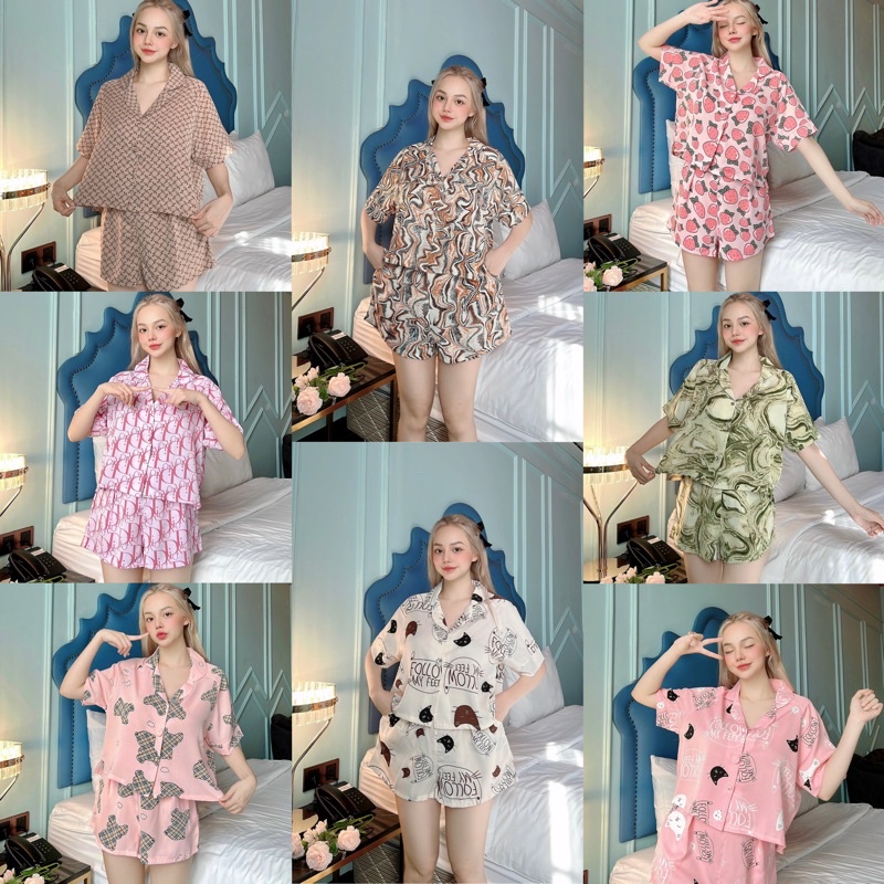 ĐỒ BỘ PIJAMA - ĐÙI NÚT BỌC 40-62kg
