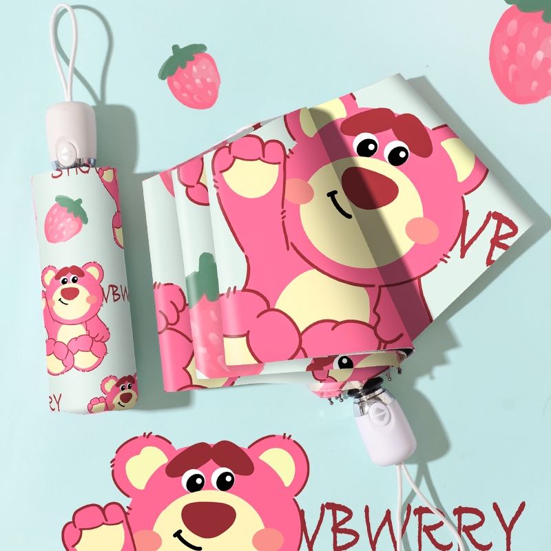 Dù Gấp Năm Nấc Chống Nắng Tia UV Họa Tiết Dễ Thương