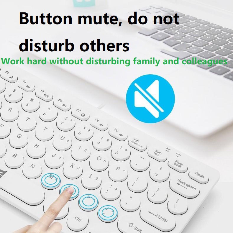 Bàn Phím / Set Bàn Phím Và Chuột Mini Siêu Mỏng Có Dây Usb Thông Dụng Cho Văn Phòng / Nhà Ở Có Bán Lẻ