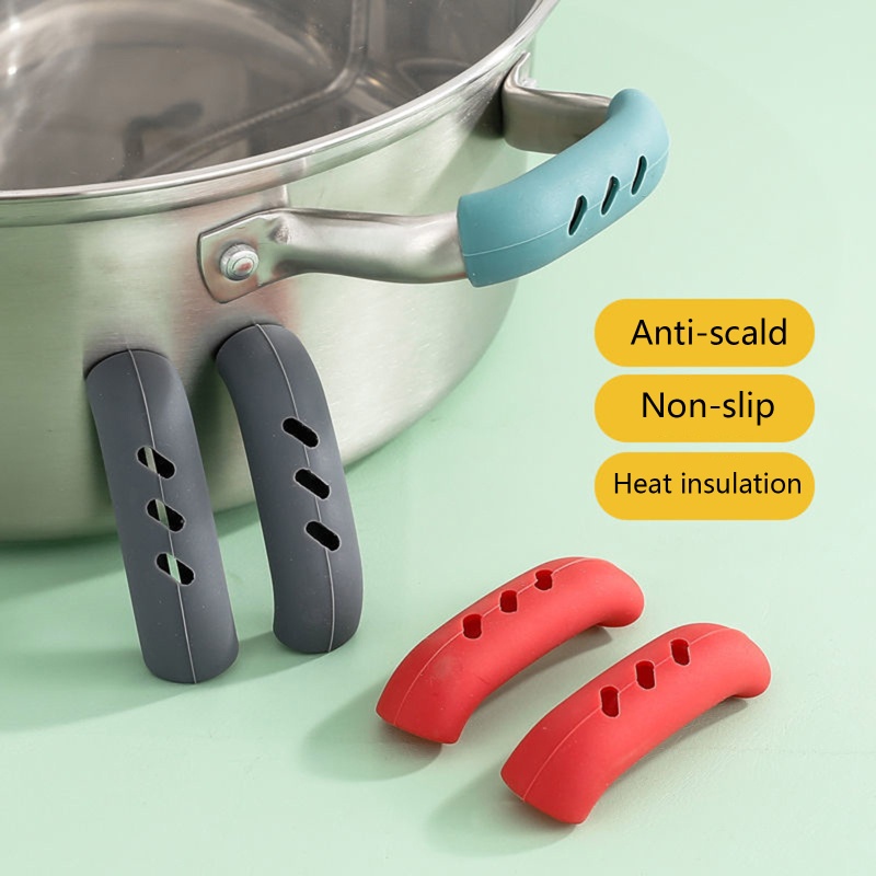 Bộ 2 Tay Cầm Silicone Nhấc Nồi Cách Nhiệt Tiện Dụng
