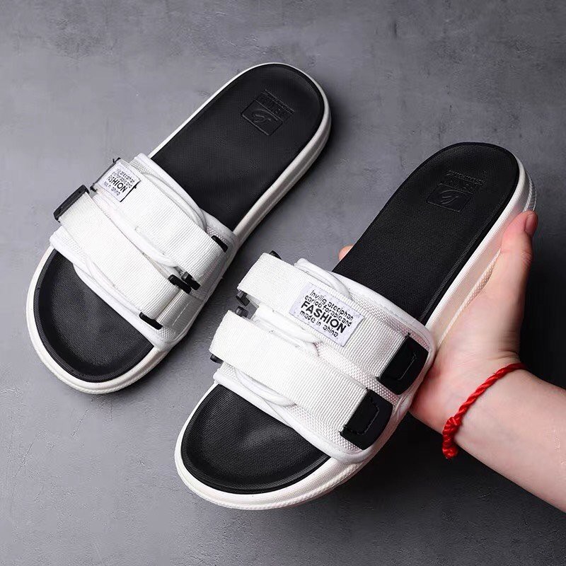 FREE SHIP Dép quai ngang  nam nữ Fashion quai dán kiểu dáng thời trang phong cách ulzzang Hàn Quốc cực hot 008