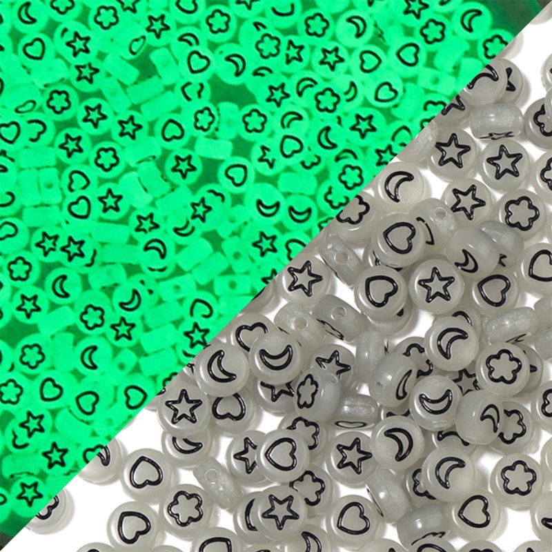 Set 100 Hạt Nhựa Hình Ngôi Sao Nhiều Màu Sắc