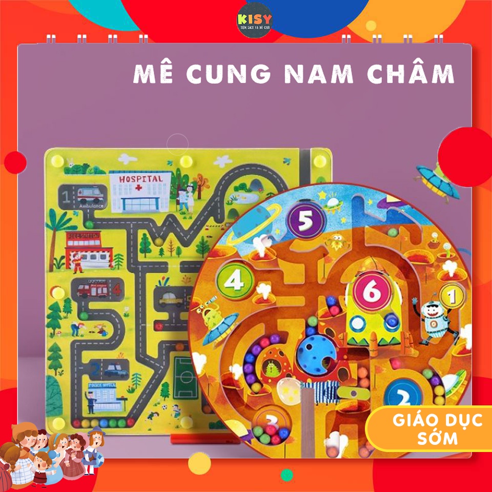 Hộp mê cung nam châm cho bé 2 tuổi+ Chính Hãng TOI