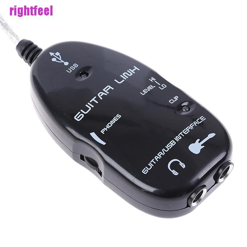 Rightfeel Guitar Cable Audio USB Link Interface Adapter For MAC/PC  Guitarra Players Gift