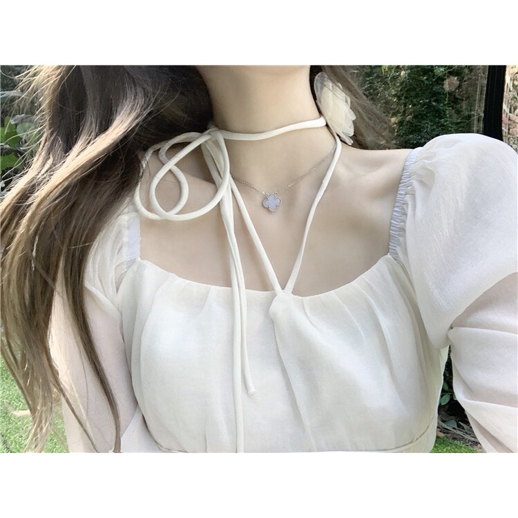 Váy vintage dài sang chảnh DỰ TIỆC - KỈ YẾU _ váy tiểu thư quyến rũ tay bồng