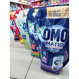 Nước giặt omo matic cửa trước, cửa trên túi 2,9/3,1kg