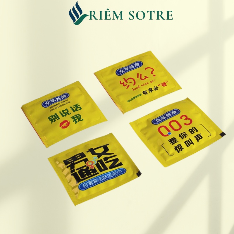 Khăn Giấy Uớt Mini Kiểu Bao Cao Su Mang Theo Đi Du Lịch Tiện Lợi RIEM