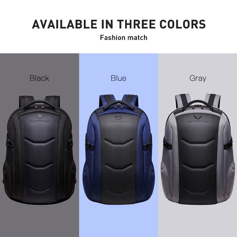 Balo OZUKO cứng chống thấm nước kiểu dáng thời trang dành cho thanh thiếu niên