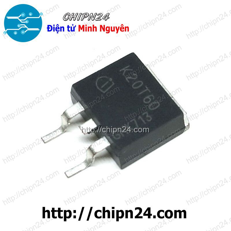 [1 CON] IGBT Dán 20N60 TO-263 20A 600V (Kênh N) (SMD Dán) (K20T60 IKB20N60T)