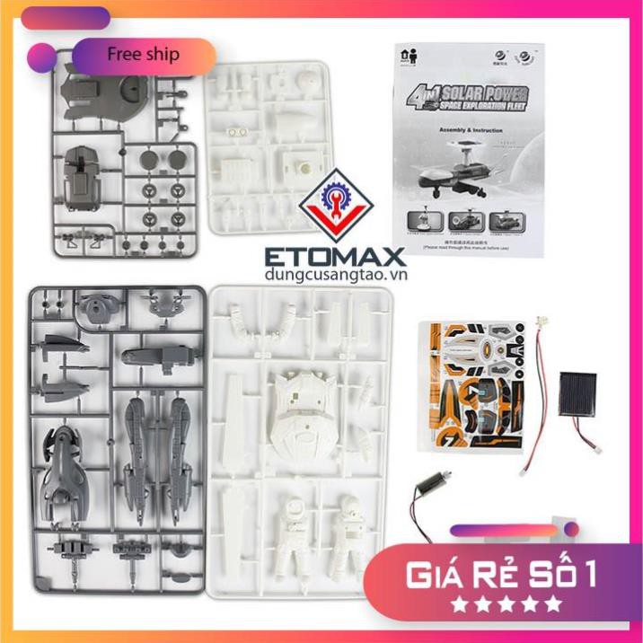 Bộ robot lắp ghép năng lượng mặt trời 4 in 1