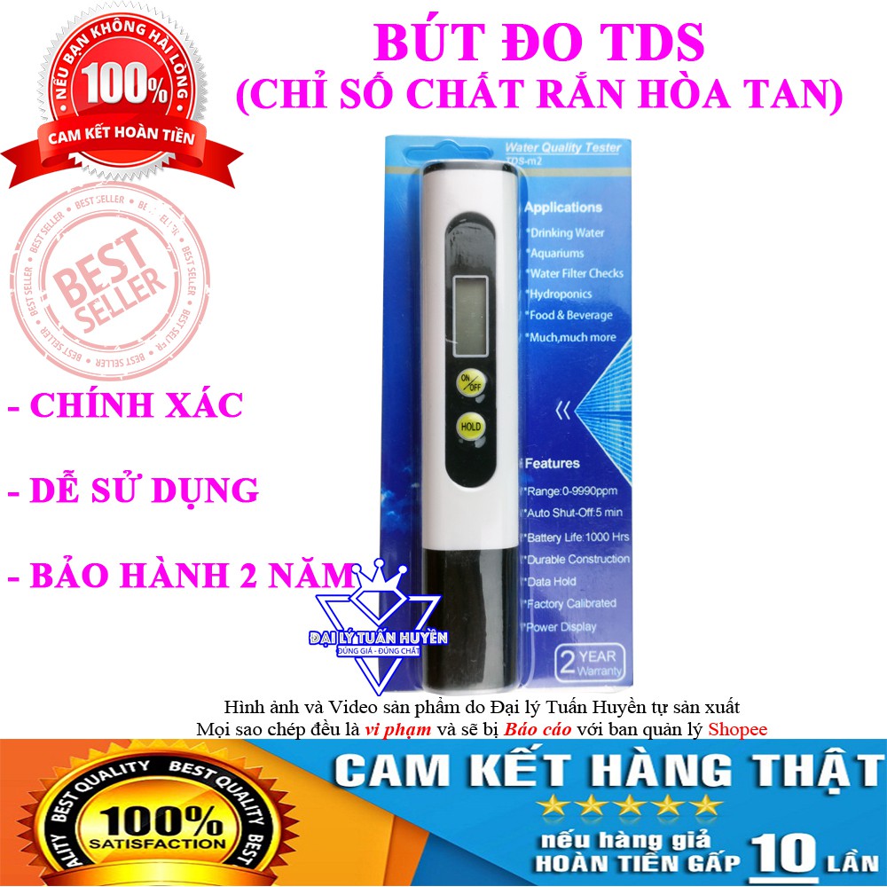 Bút TDS test thử kiểm tra nước - Hàng Nhập Khẩu