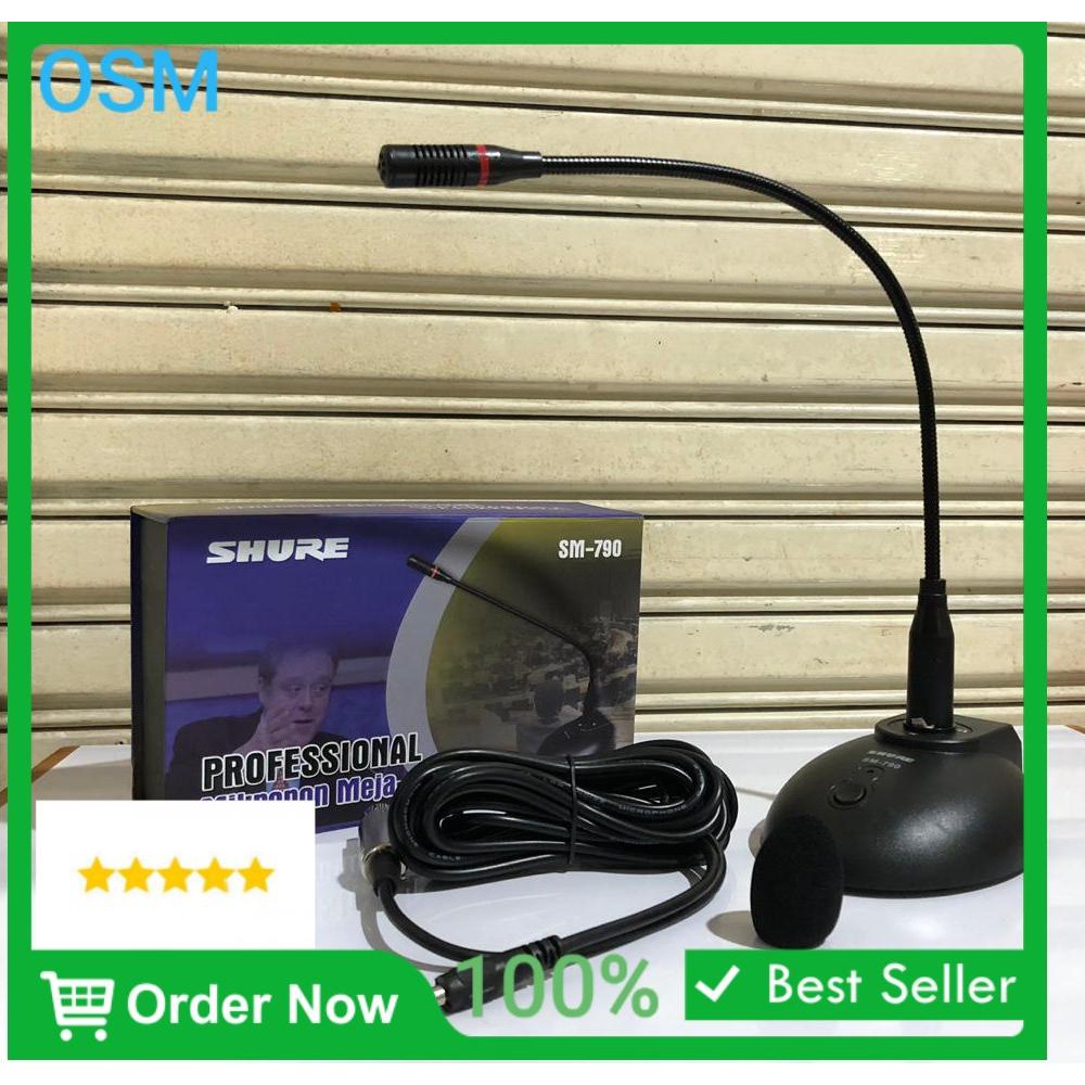 Micro Để Bàn Có Đèn Và Chuông Shure Sm-790 Pro